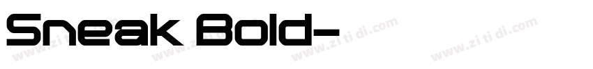 Sneak Bold字体转换